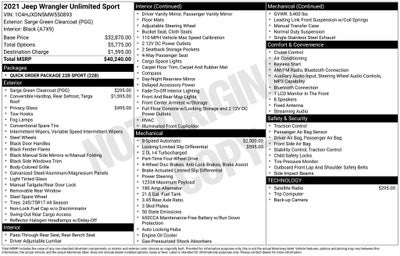 2021 Jeep Wrangler Unlimited Sport 4x4