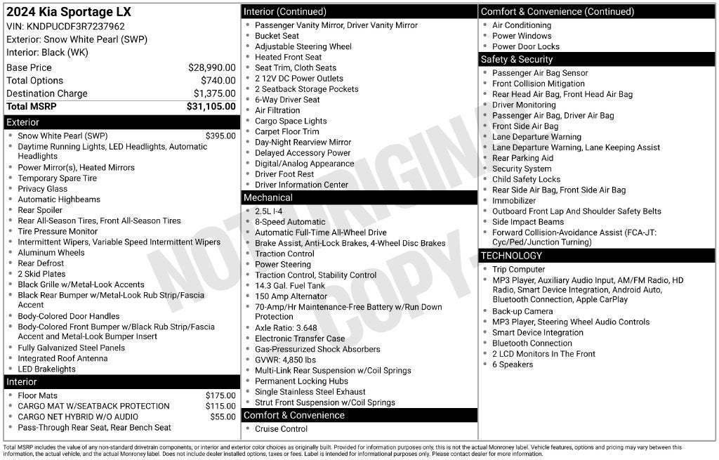 2024 Kia Sportage LX