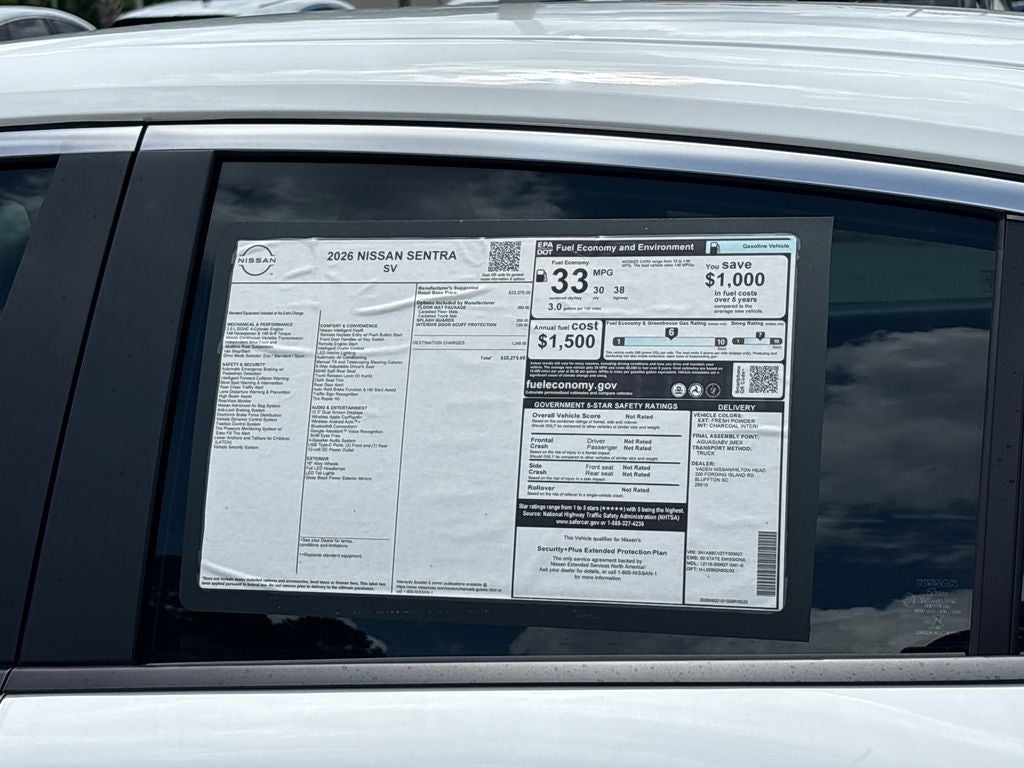 2026 Nissan Sentra SV
