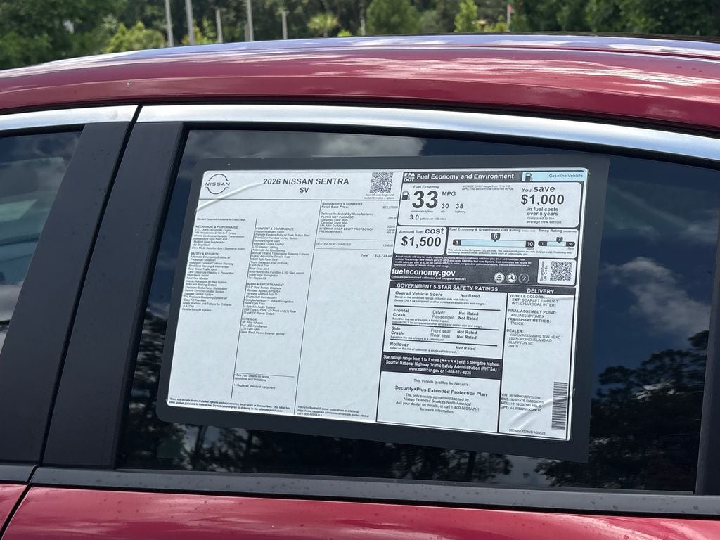 2026 Nissan Sentra SV