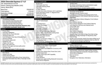 2026 Chevrolet Equinox LT