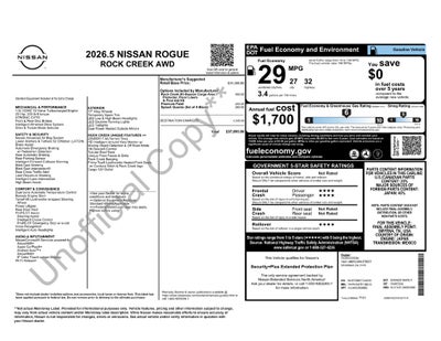 2026 Nissan Rogue Rock Creek®