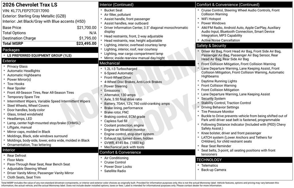 2026 Chevrolet Trax LS