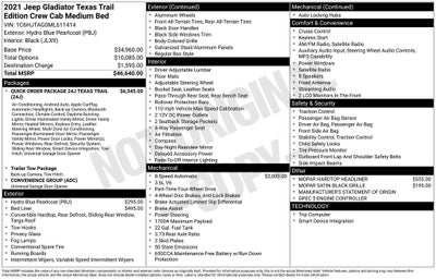 2021 Jeep Gladiator Texas Trail 4x4