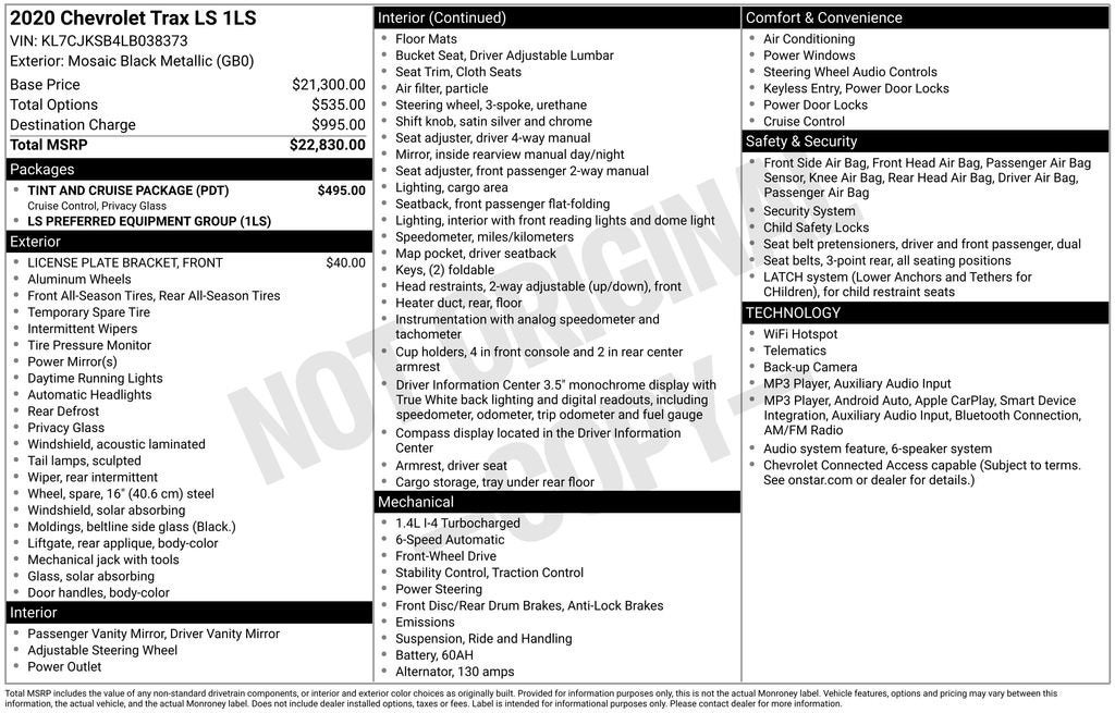 2020 Chevrolet Trax LS