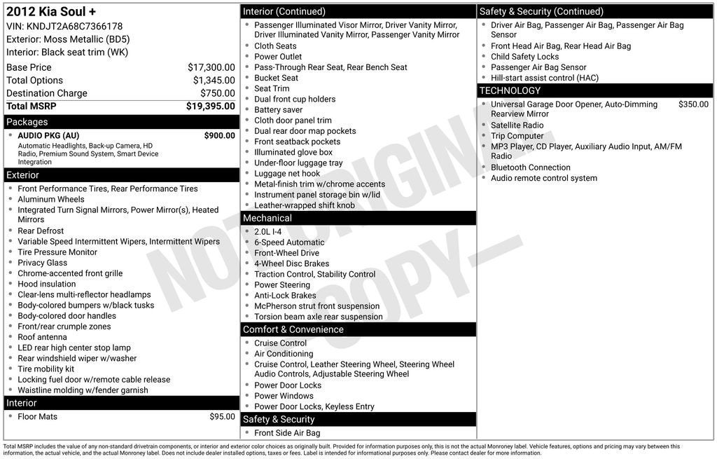 2012 Kia Soul Base