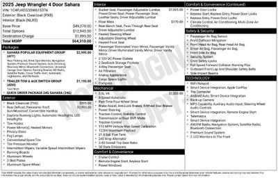 2025 Jeep Wrangler Sahara