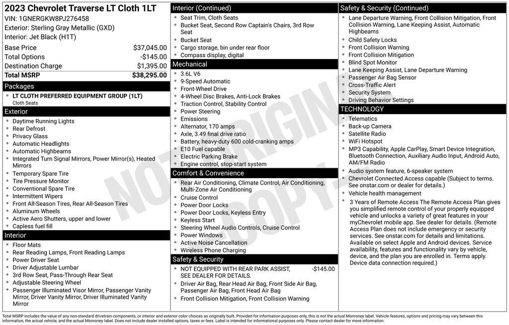 2023 Chevrolet Traverse Base