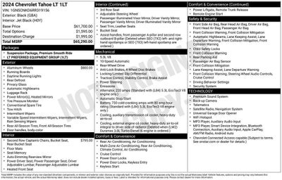 2024 Chevrolet Tahoe LT