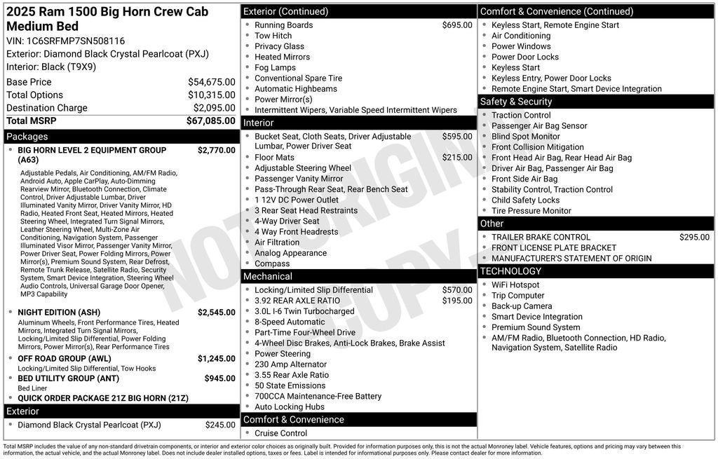 2025 RAM 1500 Big Horn